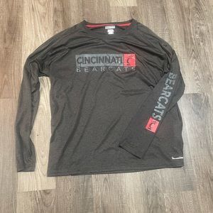 Men’s 2xl UC CINCINNATI BEARCATS Majestic Dri-Fit Long Sleeve Tee